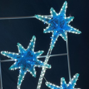 Guirlande lumineuse LED personnalisée motif étoile filante, à fixer sur poteau pour centres commerciaux, places publiques et décorations de fêtes - Product Image 5