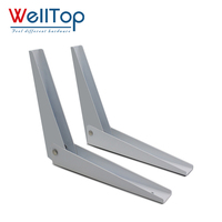 WELLTOP Neuheiten Möbelzubehör Hardware 8 Zoll Klappbare Regalhalterung Dreieckige Wandmontierte Stahl-Tischplattenstütze