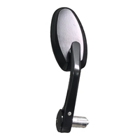 Paires de rétroviseurs Xmaxvision en aluminium thermolaqué pour guidon de moto, fixation par collier, compatibles avec les guidons de 7/8 po et 1-1/8 po