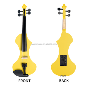 Bộ Đàn Vĩ Cầm Điện Cỡ Lớn 4/4 NAOMI, Kèm Nơ Brazil + Túi Ni Lông Bảo Vệ, Dây Đàn Violin + Nhựa Thông + Cầu Phong - Product Image 4