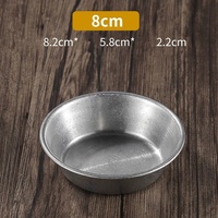 Mini bols à sauce, finition satinée mate en acier inoxydable, coupelles à soufflé, pour petites portions d'épices et de condiments