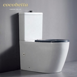 <span class=keywords><strong>WC</strong></span> Toilettes Nouveau Design Standard Touch Hauteur Surélevée Bouton Filigrane Sans Monture Toilettes pour Handicapés - Product Image 2