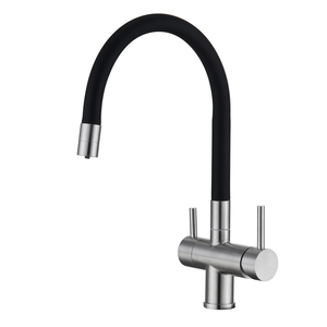 Robinet de cuisine 3 voies avec filtres à bec flexible pour eau RO – Vente directe usine - Product Image 1