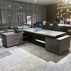 Mesa de oficina ejecutiva de lujo moderna Venta caliente Muebles comerciales Precio de fábrica Montaje fácil para directores y gerentes - Product Image 3
