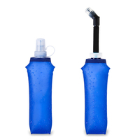 Bouteilles d'eau pliables en TPU, gourdes souples pour la course à pied, sans BPA, pour la randonnée et le camping