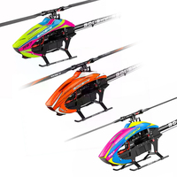 GOOSKY RS7 700 Class 3D Flybarless Elektro-RC-Helikopter-Bausatz Rosa/Gelb/Orange Flugzeugrahmen ohne Rotorblätter