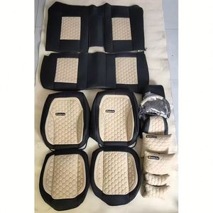 Luxury Sports Design Leather <b>Seat</b> <b>Covers</b> Set Full 5-Seater Coverage All-Season - Product Image 3