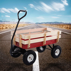 CJ Wooden Garden <b>Cart</b> 1000x500x980mm Mobile <b>Tool</b> <b>Cart</b> <b>For</b> Kids Outdoor Play - Product Image 1