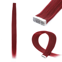 Extensiones de Cabello Sintético Liso Rizado de 26 Pulgadas, Ligeras, Naturales y Suaves, 20 Piezas, 50g, Plateado, Gris, Rojo, Azul