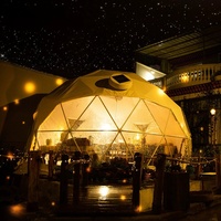 Dôme igloo isolé, résistant à la neige, transparent pour l'observation des étoiles, hôtel de glamping de luxe, structure en acier pour jardin, hiver, 6M 8M