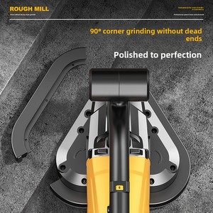 Machine de ponçage portative à trois roues haute efficacité pour surfaces rugueuses, mastic mural, béton et plâtre, motorisée - Product Image 5