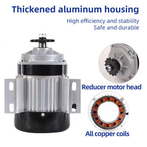 삼륜차 전환 전기차 브러시리스 <span class=keywords><strong>DC</strong></span> 모터 컨트롤러 550W 48V 영구 자석 구리 기어 모터 IP65 공장 - Product Image 3