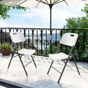 Vente en gros d'usine Chaise pliante en plastique HDPE Chaise pliante en plastique à cadre métallique pour <span class=keywords><strong>jardin</strong></span> extérieur pour <span class=keywords><strong>location</strong></span> de fêtes et événements - Product Image 4