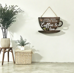 Letreros de Madera <span class=keywords><strong>Vintage</strong></span> Personalizados para Cocina, Decoración de Oficina, Letreros para <span class=keywords><strong>Cafetera</strong></span>, Placa de Arte de Madera para Colgar en la Pared - Product Image 3