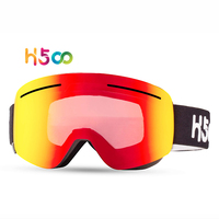 Aimant sans cadre Uv400 Logo de protection Miroir coloré personnalisé Safe Jet Neive Snow Schnelle Snowboard Masques Brilles Lunettes de ski