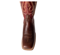 Bottes de cowboy mi-mollet en cuir véritable, style western, avec élastiques latéraux, brodées sur mesure par le fabricant, pour le voyage