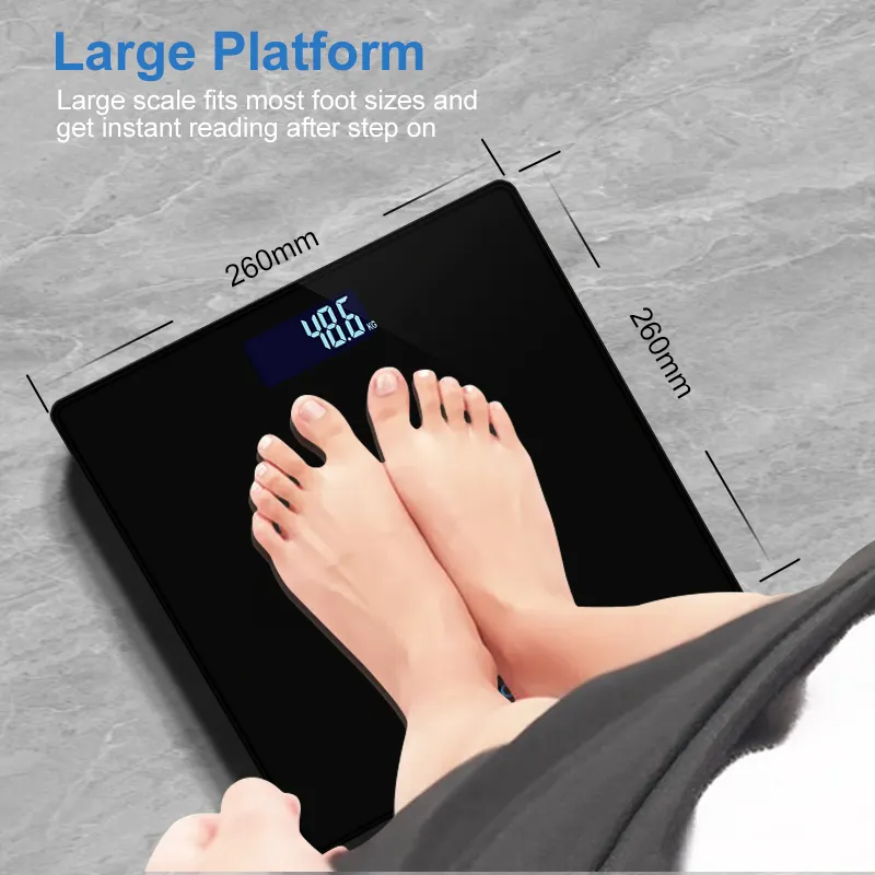 Personal Digital Weight Measure Balance Glass Weighing Electronic Weight Body Scale Digital Bathroom Scale