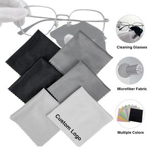 แว่นตาไมโครไฟเบอร์พิมพ์โลโก้ได้ตามต้องการผ้าทำความสะอาดเลนส์แว่นกันแดดผ้าผลิตภัณฑ์ดูแลแว่นตา - Product Image 1