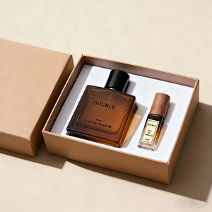 5ml 10ml 20ml 30ml Rỗng sang trọng thủy tinh Nước hoa xịt chai màu nâu hổ phách Refillable lọ nhỏ chai nước hoa mẫu với hộp - Product Image 1