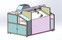 Machine de peinture automatique par pulvérisation de pièces en plastique pour montures de lunettes