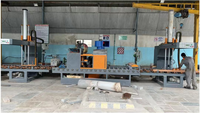Machine automatique à haute efficacité pour le traitement à la flamme des dalles de granit et des bordures, traitement par emboîtement et découpe, vente directe usine