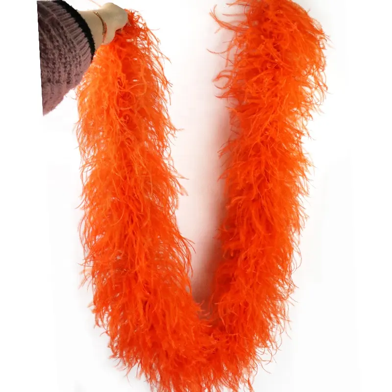 Fourniture d'usine artisanat 100% grande plume Deluxe plume Boa 10 plis plumes d'autruche Boa pour robe de soirée carnaval