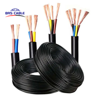 Câbles flexibles en caoutchouc pour alimentation électrique VDE Fil de pompe submersible certifié 300/500V 3x2.5mm2 3x4mm2 Câble BRS en cuivre CE de Shanghai