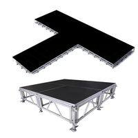 Plate-forme de scène DJ pliable portable contreplaqué en alliage d'aluminium pour treillis de scène pour événements en plein air et concerts avec treillis d'éclairage