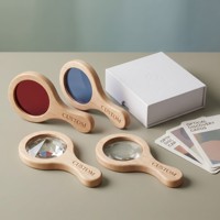 Lunettes optiques multifonctionnelles en bois OEM personnalisées avec filtre de couleur, prisme, loupe et lumière pour l'exploration scientifique – Jouet éducatif