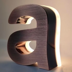 Insegna Pubblicitaria per Esterni in Acciaio Inox con Lettere Seiko, Moduli <span class=keywords><strong>LED</strong></span> per Trasformatori, <span class=keywords><strong>Design</strong></span> in Metallo Impermeabile per Pareti - Product Image 2