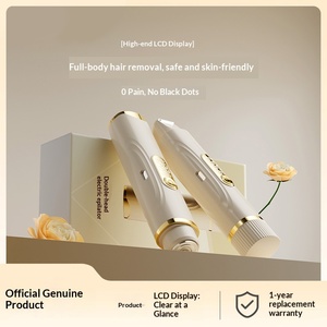 Rasoir électrique rechargeable USB à double tête <span class=keywords><strong>pour</strong></span> femmes, mini-tondeuse automatique <span class=keywords><strong>pour</strong></span> <span class=keywords><strong>le</strong></span> <span class=keywords><strong>visage</strong></span> et les aisselles, usage domestique et automobile - Product Image 2