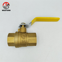 Válvula de bola de gas GLP de latón de paso completo DN 50 CW617 UL 600 WOG con quemador homologado, precio competitivo