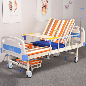 Cama Hospitalaria Manual de Tres Funciones con Plegado Parcial, Acero Laminado <span class=keywords><strong>en</strong></span> Frío, Capacidad de 260 kg, Orificio para Inodoro, para UCI y Cuidado <span class=keywords><strong>en</strong></span> el Hogar - Product Image 2