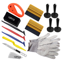 Kit d'outils de pose de film plastique pour vitres de voiture et application de vinyle