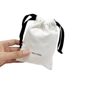 Bolsa de Cordón Personalizada Promocional, de Algodón, Colorida, para Almacenamiento, con Cuerda Pequeña, para Joyería, Aretes, Relojes - Product Image 1