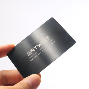 บัตรธุรกิจโลหะสีดำเคลือบโรสโกลด์ พร้อมสลักโลโก้ด้วยเลเซอร์ - Product Image 1