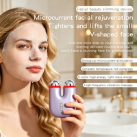 Masseur facial et du cou coréen tendance, micro-courant, raffermissant, mini-rouleau tonifiant pour le visage
