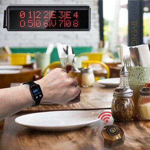 Wasserdichtes Restaurant-Rufsystem mit Pager, 100m Funkreichweite, 3000 Anwendungen für Kellner/Kellnerinnen, Cafés, Hotels, Kliniken, 433MHz - Product Image 4