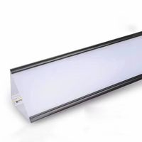 Nouvelles Arrivées Système de Rail LED en Aluminium pour Plafond d'Angle Supérieur Éclairage Principal Blanc Noir Profilé LED de Plafond
