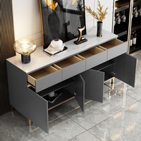 Buffet moderne en bois de haute qualité, meuble de rangement de luxe, console à 4 portes, pour salle à manger, cuisine, hôtel, écologique