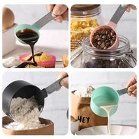 Ensemble de tasses et cuillères à mesurer empilables, gadgets de cuisine, tasses à mesurer avec poignée en acier inoxydable