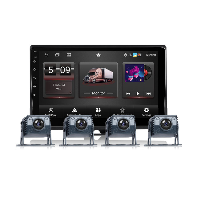 10.1 Inch 4 Channels Monitoring Car Navigation System CarPlay HD 1080P WiFi Connection With Video Function/Android 13/2+32G