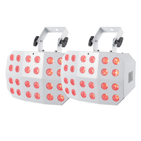 2 lampes à LED sans fil DMX512 alimentées par batterie, 24*12W RGBWA+UV, pour mariage, DJ, scène, événement