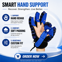 Gant de thérapie intelligent à miroir électrique Leyidi, exosquelette de doigt, appareil d'exercice de la main, certifié CE, rechargeable par USB, tailles S/M/L/XL, pour AVC