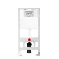 Réservoir de toilette dissimulé A&C de luxe moderne et écologique en plastique HDPE et acier inoxydable, double chasse, capacité réglable de 3 à 6,5 L, garantie 5 ans
