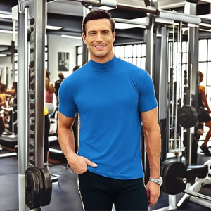Camisetas de Alta Calidad 100% Algodón al por Mayor, Cuello Redondo, Manga Corta, para Hombre, Tela de 240g, Secado Rápido, Color Sólido - Product Image 2