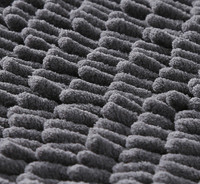 Tapis shaggy en chenille sur mesure pour salon, fabriqué à la machine, écologique, haute absorption d'eau, base antidérapante en PVC, tapis de chaise