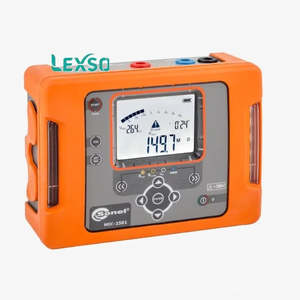เครื่องวัดความต้านทานฉนวน Lexso รุ่น 1497 โอห์ม จอแสดงผลดิจิตอล พร้อมสายทดสอบและแคลมป์สำหรับการทดสอบทางไฟฟ้า - Product Image 3