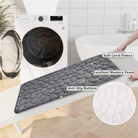 Super tapis de bain absorbant l'eau tapis de salle de bain pavés modernes lavable en machine tapis imperméable Super bain absorbant l'eau