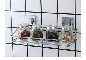 Rak Dapur Baja Tahan Karat Modern Ramah Lingkungan Berkualitas Baik, Rak Penyimpanan Kamar Mandi, Tempat Penyimpanan Perlengkapan Mandi - Product Image 3